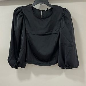 Express black wide sleeve blouse size medium